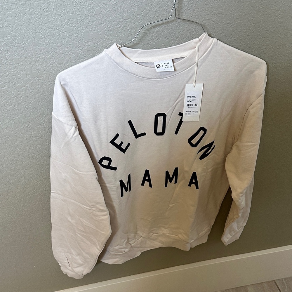 NWT Peloton Mama Ford and Wyatt crew neck sweatshirt size small